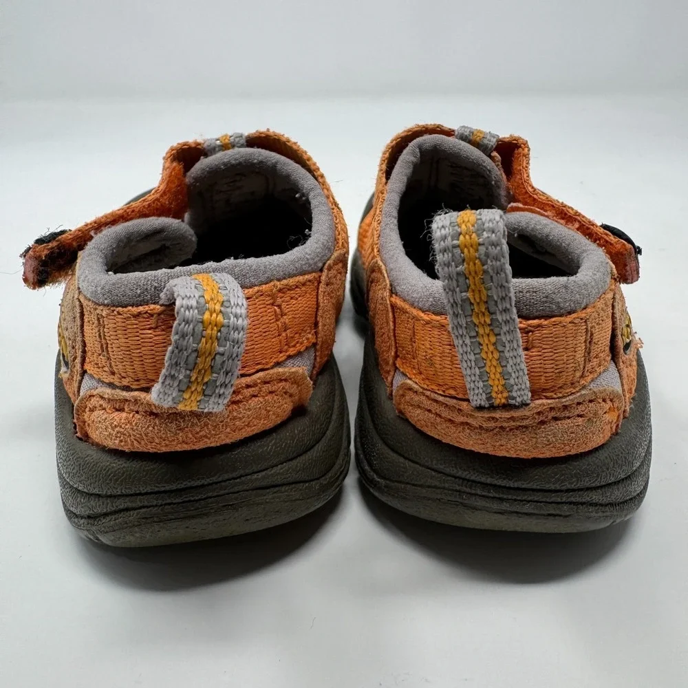 Keen Newport H2 Sandals Depths Gargoyle‎ Orange Hiking Shoes Toddler Size 3/4